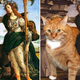 Illustration for article titled Fat Tabby Cats Inserted Into World Renowned Masterpieces